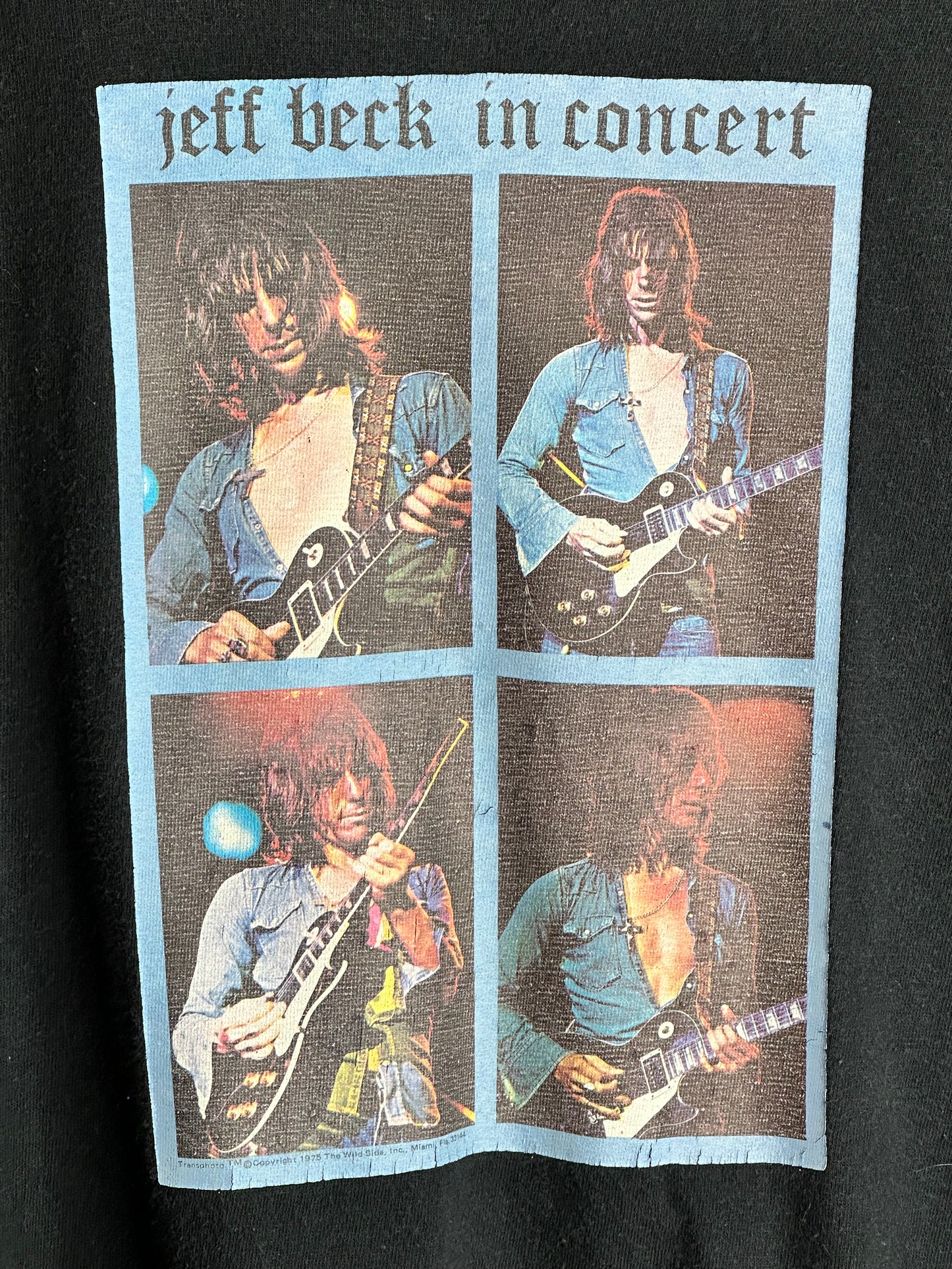 Vintage 1975 Jeff Beck in Concert t-shirt XL