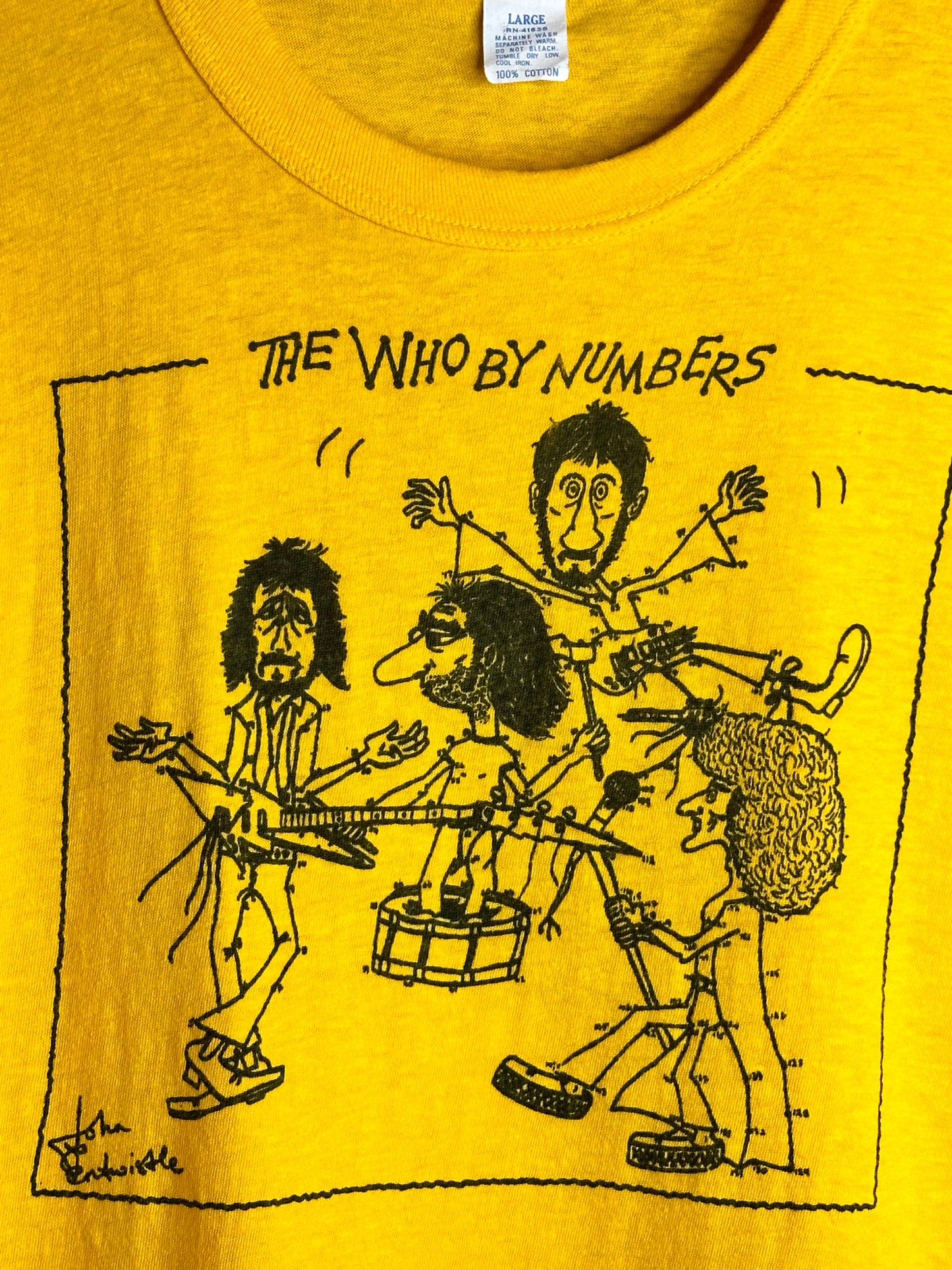 1975 The Who - By Numbers t-shirt